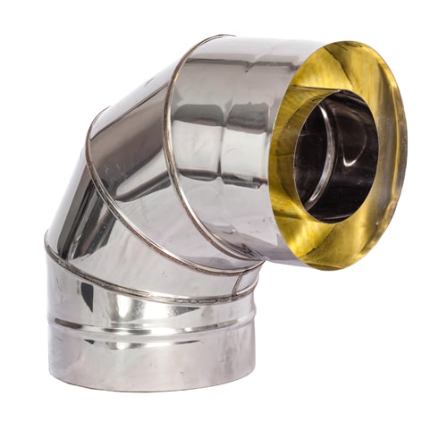 Сэндвич-отводы 90 градусов 110x200x0.5 мм AISI 409